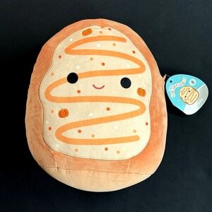 New Squishmallows Plush Toy Tadd 11" Frosted Pumpkin Donut Halloween Fall Rare